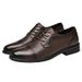 Euro Step Autumn New Top Layer Cowhide Business Casual Soft Sole Men's Leather British Style Brogue Wedding Shoes_vogvips.com