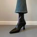【】Korean Style Pointed Toe Stiletto High Heel Stretch Elegant Versatile Black Slim Autumn Winter Women's Boots_vogvips.com