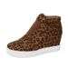 Women's Shoes Large Size Flat Snow Boots Women's Autumn And Winter New Leopard Print Slip On Cotton Shoes Women_vogvips.com