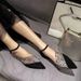 Baotou Single New Trend Fashion Women S Fairy Style Soft Sole One Pedal Pointed Hollow Flat Shoes_vogvips.com