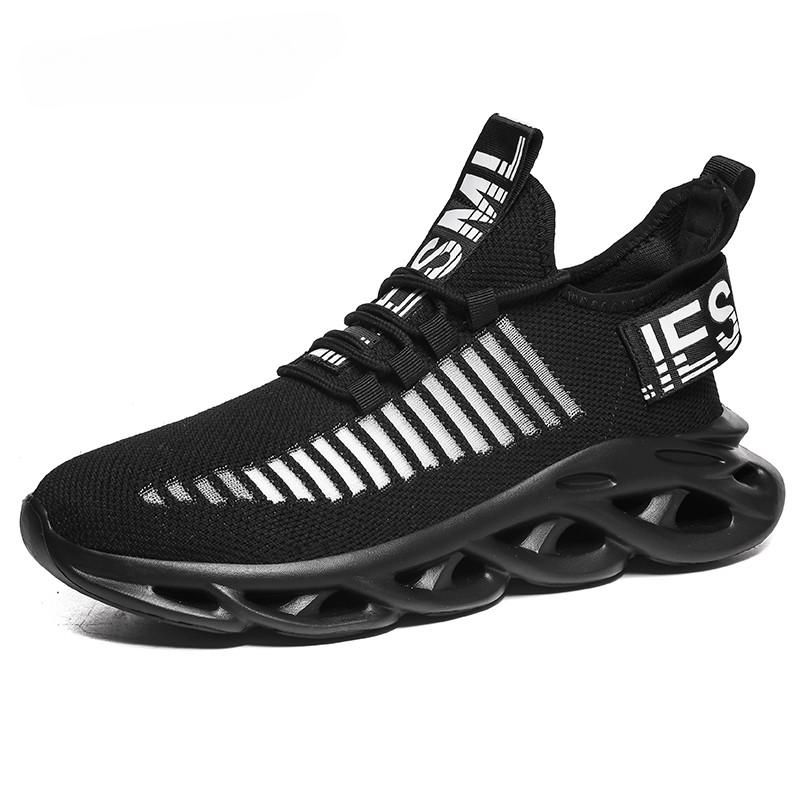 Men Running Shoes Breathable Trainers Sneaker Casual Lace Up Mesh Sport Shoes_vogvips.com