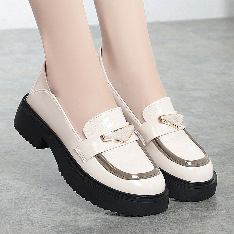2025 New Soft Loafers Slip-On For Spring And Autumn Versatile Comfortable Height-Increasing Casual Women's Leather Shoes_vogvips.com