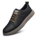 Men's Large Size Small Leather Shoes Sewing Thread Comortable And Breathable Two-layer Cowhide Sot Sole Comortable Board Shoes Leather Surace_vogvips.com