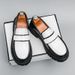 TerraStride Casual Black Patent Leather British Style Slip-On Round Toe Loafers Thick Sole Single Shoes_vogvips.com