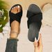 Women's Casual Breathable Mesh Beach Sandals Summer Cross Strap plus Size Comfortable Sports Slippers_vogvips.com