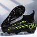 High-Top Soccer Cleats For Men And Women - Anti-Slip Synthetic Leather Training Shoes With Rubber Outsole For Indoor & Outdoor Football_vogvips.com