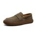 New men's casual shoes suede leather breathable non-slip soft sole set foot single shoe cargo board shoes_vogvips.com