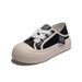 Platform Canvas Shoes Female Students Casual Half Drag White Shoes Breathable Versatile Board Shoes_vogvips.com