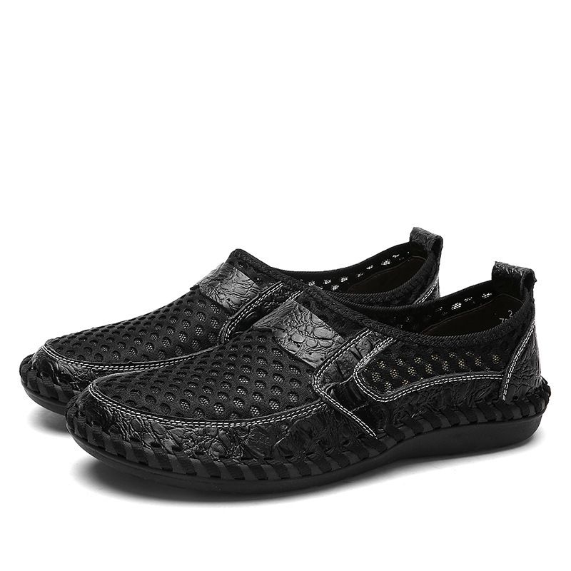 Oversized Men's Summer Outdoor Rubber Feet Cover Mesh Shoes_vogvips.com