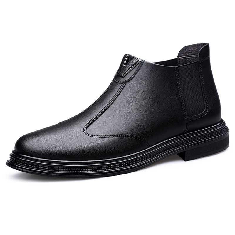 Men's Dress Casual Leather Shoes Men's Velvet Soft Leather Sole_vogvips.com