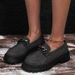 Plus-size Chain Loafers Women's Fashion Shoes_vogvips.com