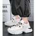Men's Casual Sneakers With Breathable Design & Height Increase, Fashionable Low-Top Shoes Round Toe PU Upper, Comfortable EVA Insole, Lace-Up Style_vogvips.com