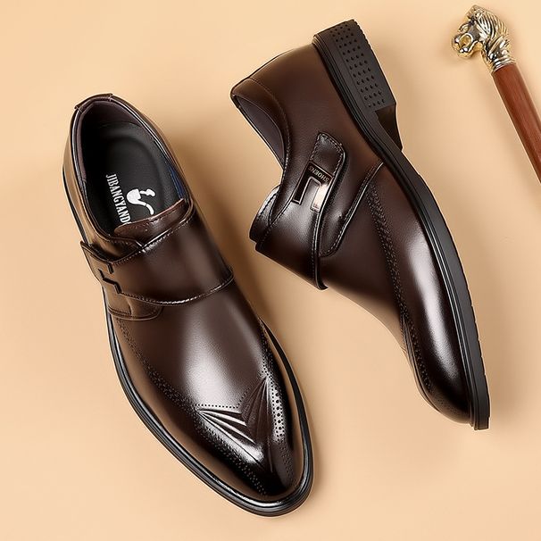 Inside Genuine Men's Top Layer Cowhide Leather Soft Sole Business Casual Shoes_vogvips.com