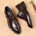 Inside Genuine Men's Top Layer Cowhide Leather Soft Sole Business Casual Shoes_vogvips.com