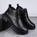 Thick-soled High-top Retro Martin Boots Burst Waterproof Short Boots Outdoor Tooling Boots Leather Boots Men's Shoes_vogvips.com