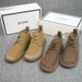 European Warm Series 24 Autumn Winter New Casual Martin Boots British Style Fashion Versatile Mid-top Brown Outdoor Men's Shoes_vogvips.com