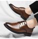 Men's Genuine Leather Brogue Dress Shoes Oxford Style Business Formal Footwear_vogvips.com