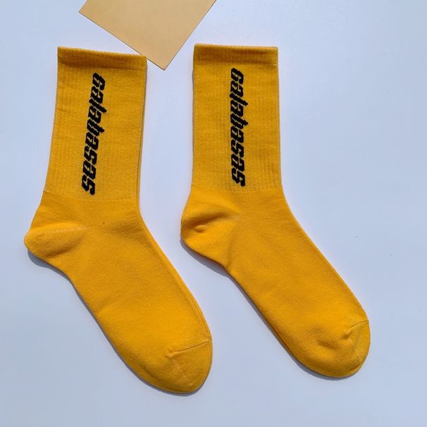 Shoe Accessories Mid Tube Socks Street Letters Ins Trend Hip Hop College Style Sports Skateboard Street Dance Socks_vogvips.com
