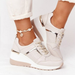 New Chunky Solid Color Platform Thick Bottom Zipper Women Vulcanized Shoes Sneakers Zapatos De Mujer_vogvips.com