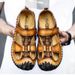 New Men's Baotou Sandals Men's Casual Outdoor Large Size Soft Sole Men's Shoes Fashion Real Cowhide Sandals Wholesale_vogvips.com