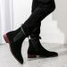 Large Size 46 Suede Chelsea Men's Shoes British Trend Casual High Top Leather Shoes Workwear Short Boots Martin Boots_vogvips.com