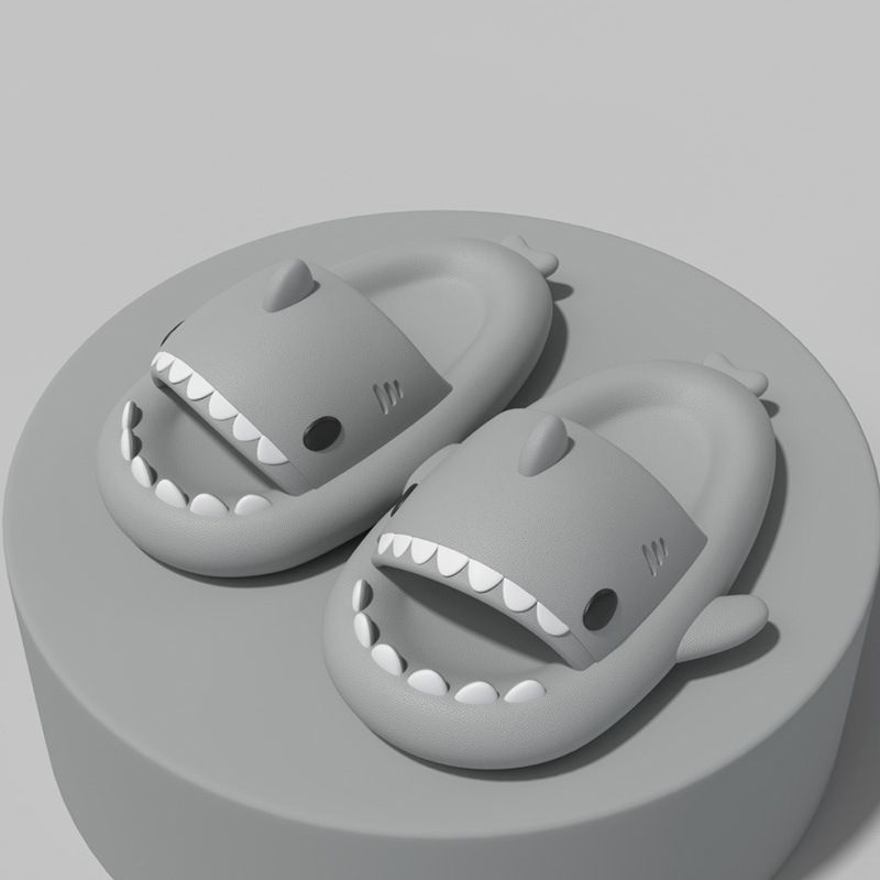 Summer Shark Slippers EVA Flip Flops Unisex Non-Slip Indoor Outdoor Slides Cute Beach Shoes For Men Women Girls Boys_vogvips.com
