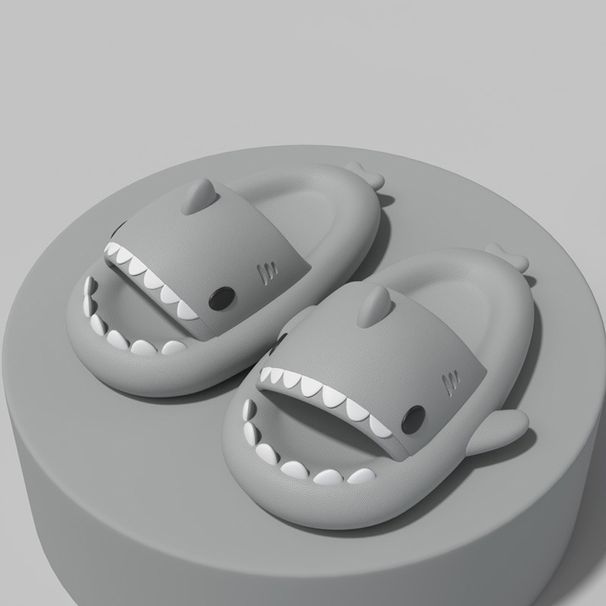 Summer Shark Slippers EVA Flip Flops Unisex Non-Slip Indoor Outdoor Slides Cute Beach Shoes For Men Women Girls Boys_vogvips.com