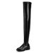 2023 New Versatile Over-the-Knee Large Size Round Toe Chunky Heel Fashion Boots Women's Shoes_vogvips.com