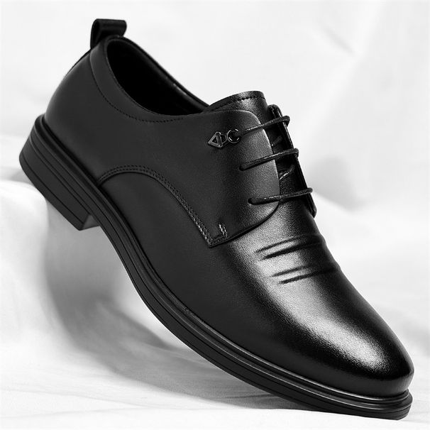 Men's Genuine Leather Brogue Dress Shoes Oxford Style Business Formal Footwear_vogvips.com