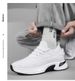 Inner Height-increasing Fly-woven Running Shoes, Platform Muffin Mesh Sneakers_vogvips.com