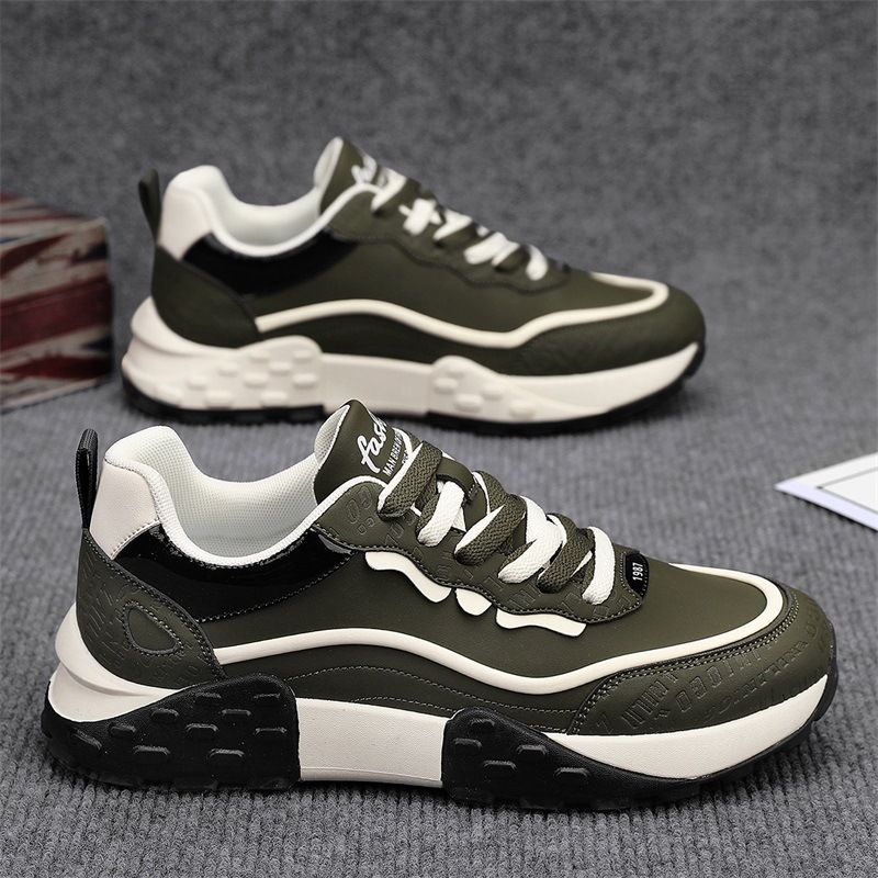 Men's 2025 Autumn New Thick Soled Anti Slip Wear-resistant Casual Trendy Men's Fashionable And Versatile Height_vogvips.com