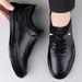 Casual Leather Shoes Men's Sports Shoes Casual Shoes Elastic Band Lazy Men's Shoes_vogvips.com