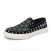 European Station Fashion Men's Shoes New Leather Casual Loafer Shoes Trendy Rivet Crystal Diamond Men's Shoes With Low Top Casual Shoes_vogvips.com