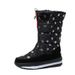 2025 Winter Snow Boots, ,Thickened Mid-calf Waterproof And Anti-slip Fleece Cotton Shoes, High-top Warm Long Boots_vogvips.com