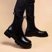 Martin Boots Men's High-top Shoes Medium-top Short Boots Outdoor Men's Boots Heightening Medium Tube Chelsea Boots Men_vogvips.com
