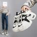 Korean-style New Dad Sneakers For Women, 2026 Spring, Student Sports Running Casual Street Style, Thick-soled_vogvips.com