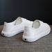 Women's Summer 2025 New Style Shallow Mouth Genuine Leather White Sneakers Flat Versatile Basic Two-Way Board Shoes_vogvips.com