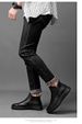 Men's Shoes Large Size First Layer Foot Cover Round Head Medium Tube Velvet Middle Help Casual Boots_vogvips.com