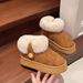Snow Boots With Fleece Lining, Warm Non-Slip, Suitable For Home And Outdoor Wear, 2025 Winter New Style, Women's_vogvips.com