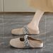 Women's Summer Cork Slippers, Retro Cross-straps With A Wrap-around Top, Soft Sole, Casual And Versatile Sandals_vogvips.com