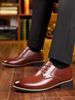 2026 47 Size Extra-large, 48 Size Men's Business Formal Leather Shoes, British Style, Black Color, Wedding Groom's Pointed-toe Leather Shoes_vogvips.com