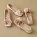 Women's French Retro Mary Jane Flat Shoes Multi-Color Pointed Toe Classic Formal Business Minimalist Style For Spring Autumn_vogvips.com