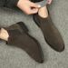Martin Boots Men's High-top Velvet Men's Chelsea Boots Tide Increases Medium-top Men's Boots_vogvips.com