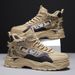 European Warm Series Autumn New Men's High-top Sports With Leather Patchwork Pattern Thick Sole Fashion Martin Boots_vogvips.com