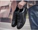 Men's Board Shoes Breathable Soft Sole First Layer Cowhide Sports White Shoes Running Shoes_vogvips.com