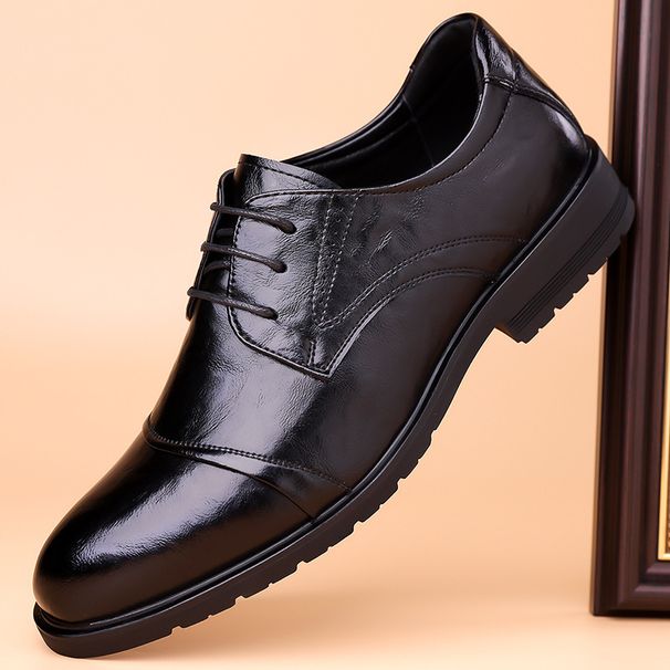 2024 Spring And Autumn New Business Formal Men's Three-Joint Lace-Up Single Breathable Security Leather Shoes 1999_vogvips.com