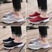 New Oversized Casual Shoes, Half Supported Single Shoes For Women's Flat Bottoms, One Foot Mesh Breathable Sandals, No Bae_vogvips.com