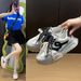 Forrest Gump Shoes Women's Tide Platform Heightening Student Running Casual Shoes_vogvips.com