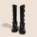 Melard Western Cowboy For Women 2025 New Spring And Autumn Thick Heel Long Over-the-Knee High Martin Boots_vogvips.com