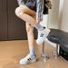 White Shoes New Version Female Student Thick Bottom Heightening Sports Shoes Casual Street Shooting G7701_vogvips.com